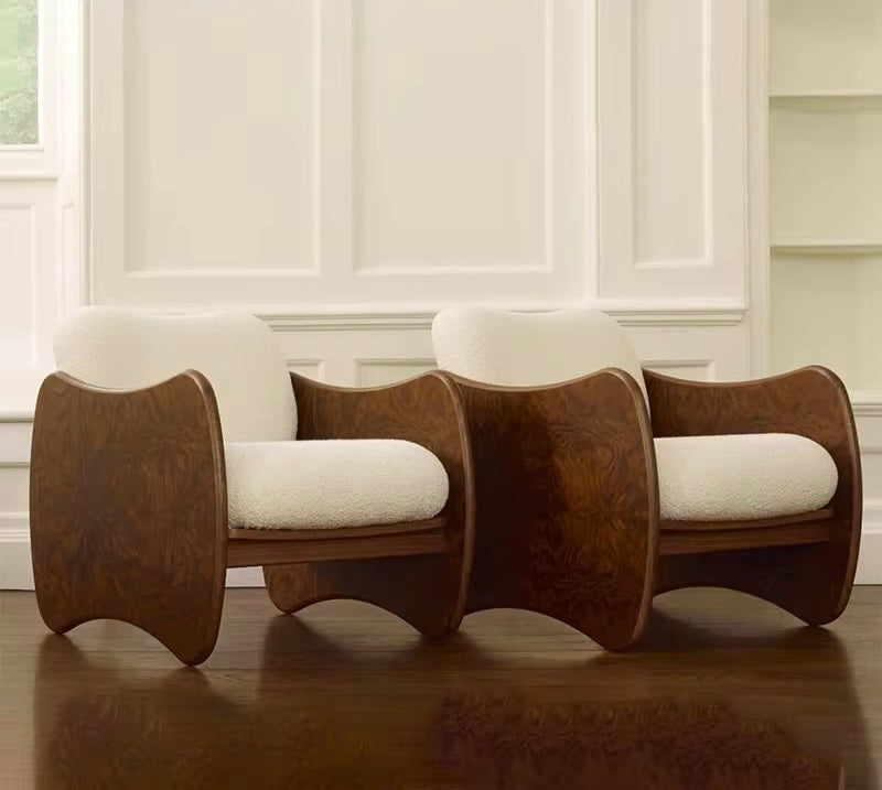 Rune Premium Accent Chair lifestyle view - Japandi accent chair - The Flamingo Life