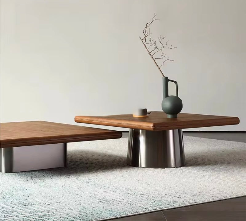 Noriko Nesting Coffee Table lifestyle view - Japandi coffee table - The Flamingo Life