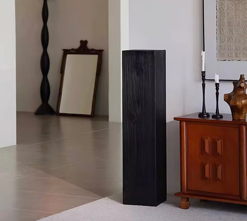 Freya Side Tall Table lifestyle view - Japandi furniture - The Flamingo Life