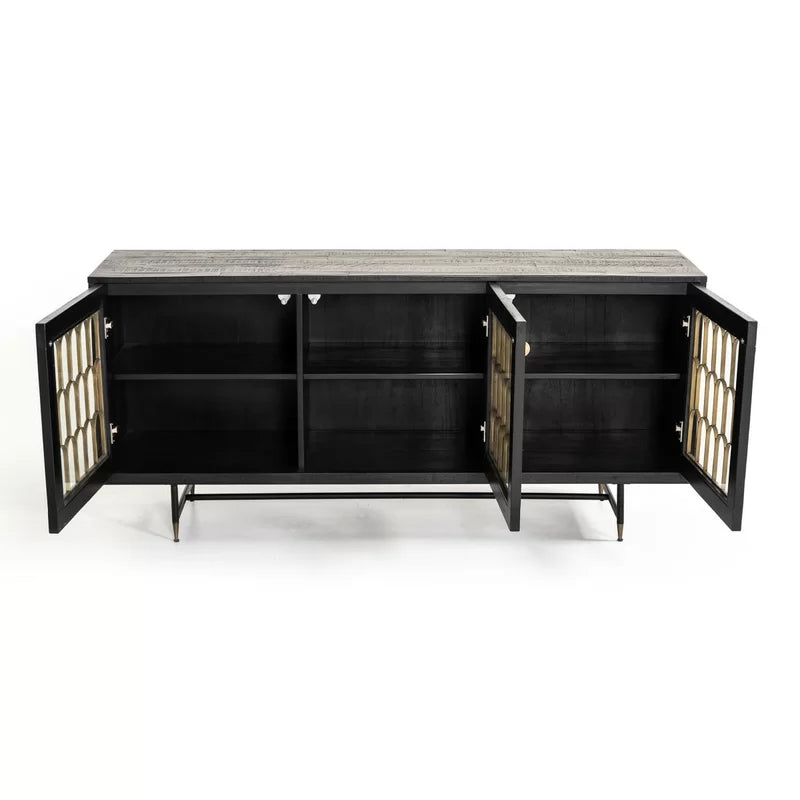 Honeycomb Sideboard lifestyle view - sideboard - The Flamingo Life