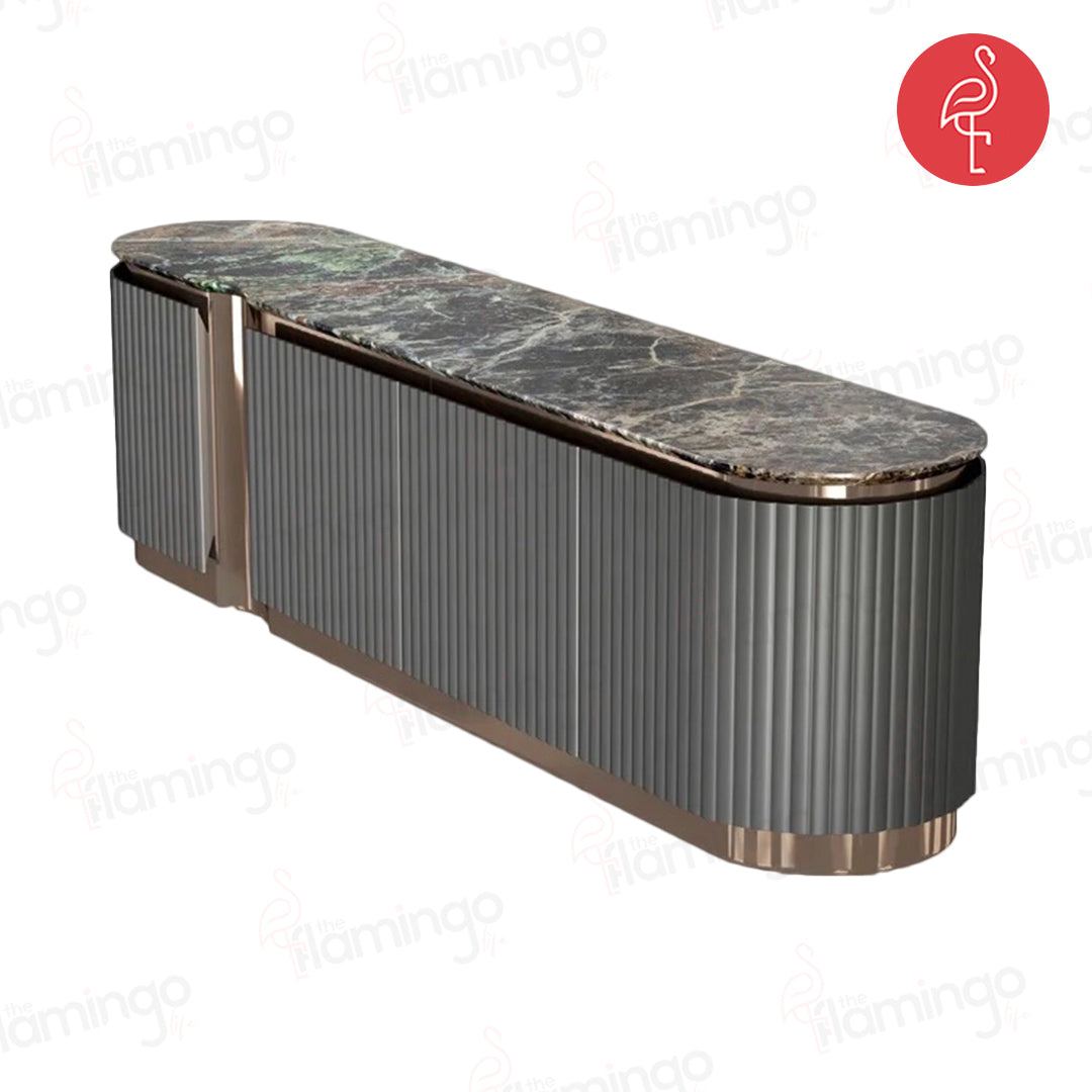 Cyrus Regal Console close-up - console table - The Flamingo Life
