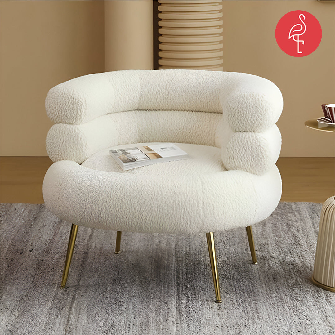 Maria Sleek Artsy Accent Chair detail view - accent chair - The Flamingo Life