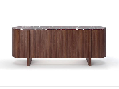 Walnut Console with Onyx top