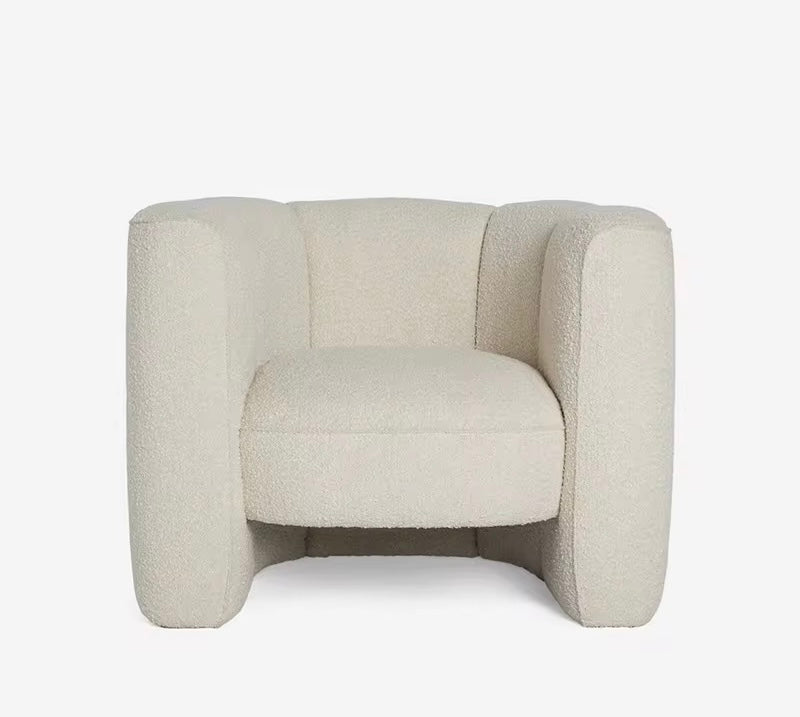 Iver Accent Chair side view - Japandi accent chair - The Flamingo Life