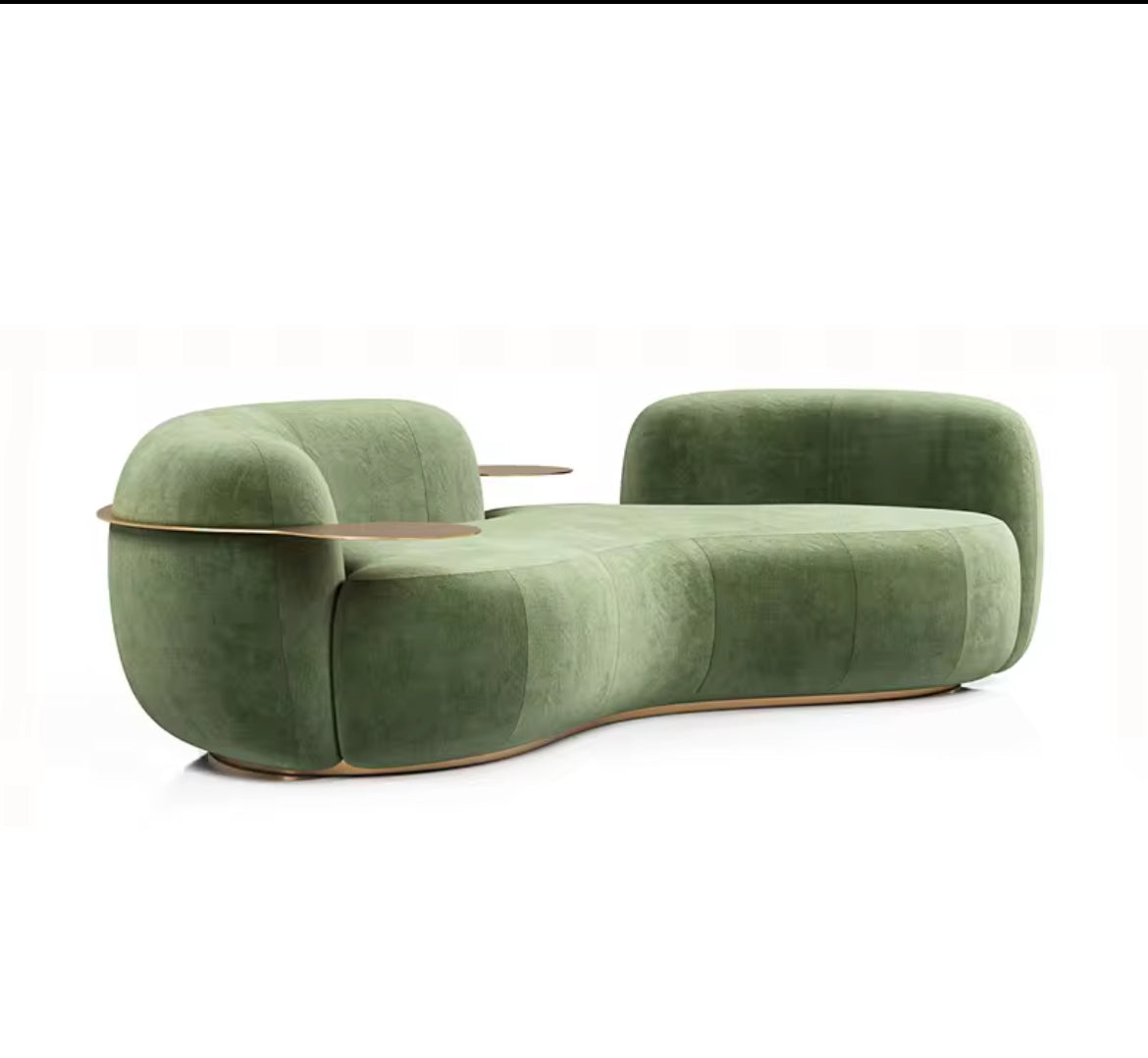 Ursula Premium Signature Boucle Couch view 14 - boucle fabric sofa - The Flamingo Life