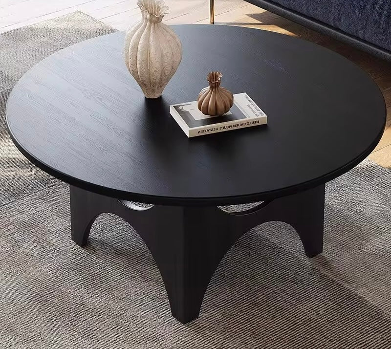 HiKari Coffee Table close-up - wood veneer coffee table - The Flamingo Life