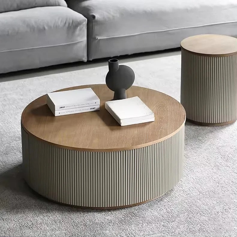 Nora Coffee Table Set side view - coffee table - The Flamingo Life