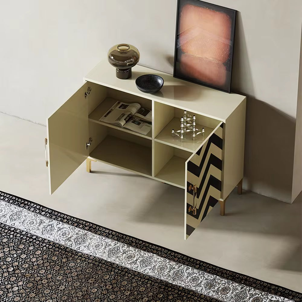 Side Board Abstract Style lifestyle view - furniture - The Flamingo Life