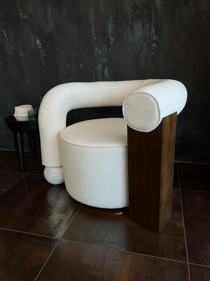 Hibiscus Accent Chair lifestyle view - accent chair - The Flamingo Life