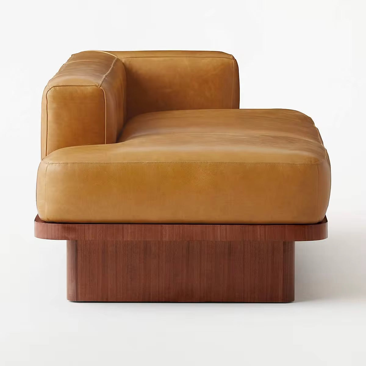 Premium Leather Love Seat close-up - premium leather love seat - The Flamingo Life