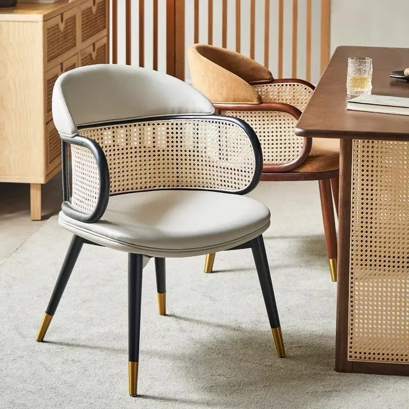 Rattan Foxy Accent Chair side view - rattan weave accent chair - The Flamingo Life