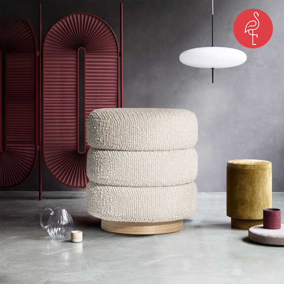 Fio classy pouf detail view - pouf - The Flamingo Life