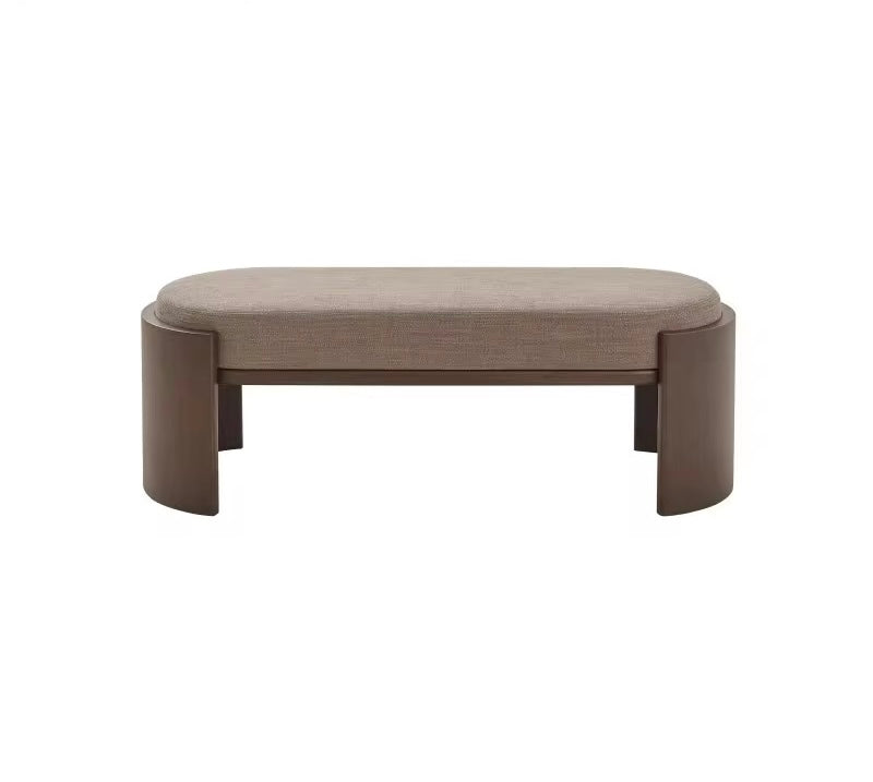 Elsa Premium Ottoman detail view - Japandi ottoman - The Flamingo Life