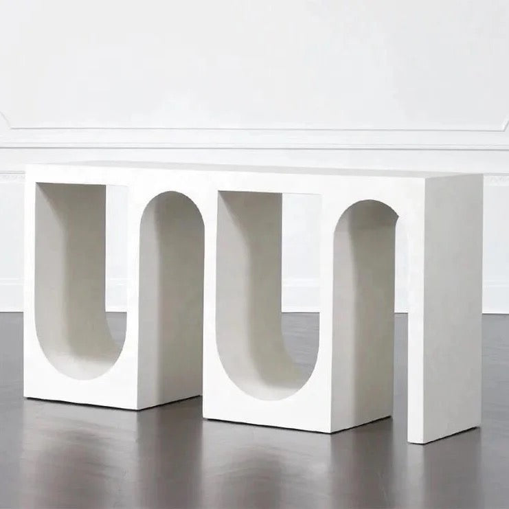 Noon Entryway/Foyer Console Table side view - console table - The Flamingo Life