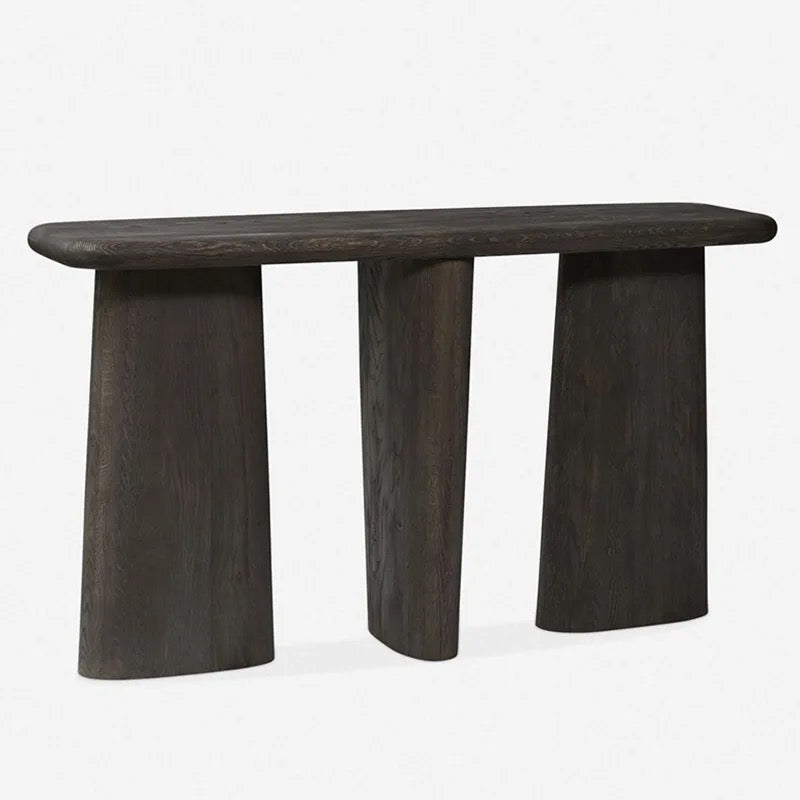 Stonehenge Console side view - console table - The Flamingo Life
