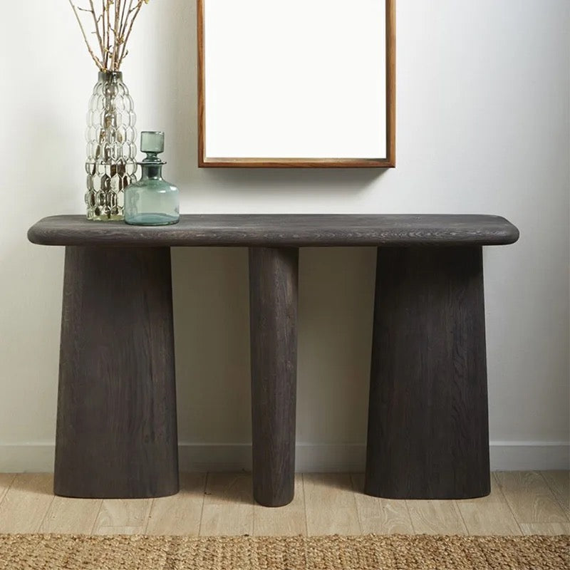 Stonehenge Console detail view - console table - The Flamingo Life
