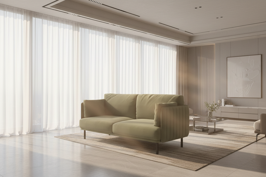 Aurel Luxury Suede Sofa