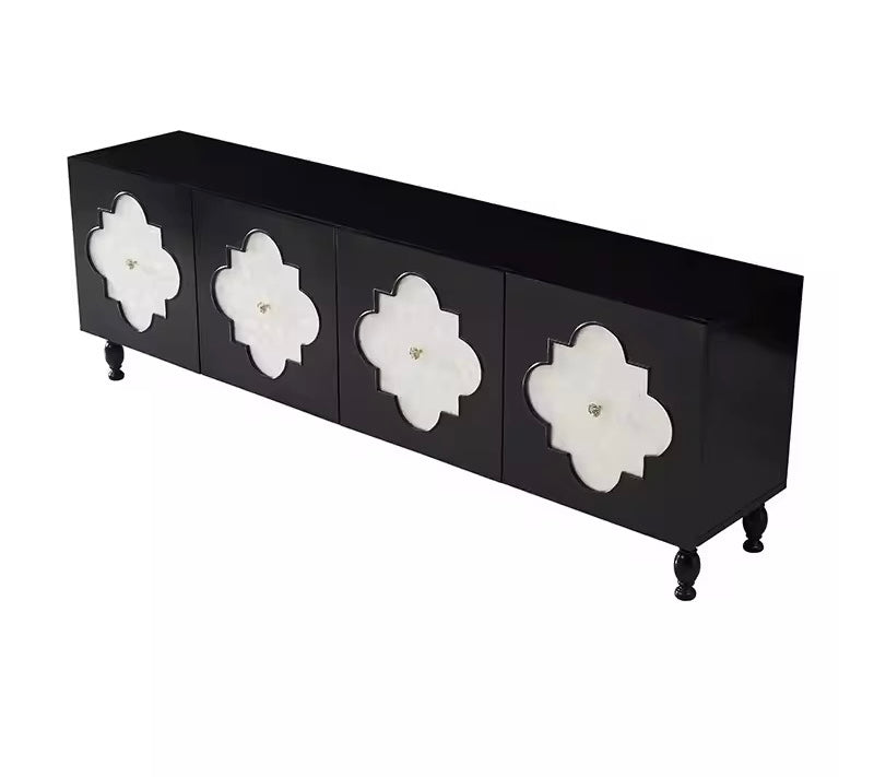 Noor Sideboard/Buffet Table angle view - sideboard - The Flamingo Life