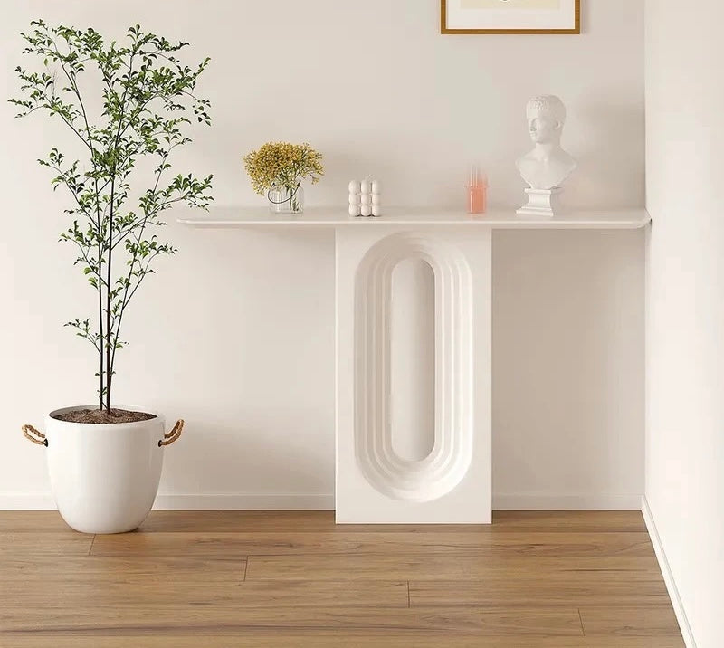Venetia Entryway/Foyer Console detail view - console table - The Flamingo Life