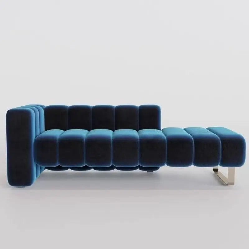 Gala Suede Love Seat lifestyle view - suede upholstery love seat - The Flamingo Life