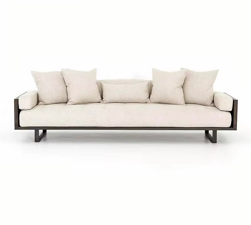 Hakon Premium Couch lifestyle view - Japandi sofa - The Flamingo Life