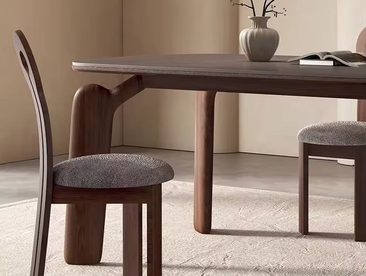 Hoku Dinning Set lifestyle view - solid teak wood dining set - The Flamingo Life