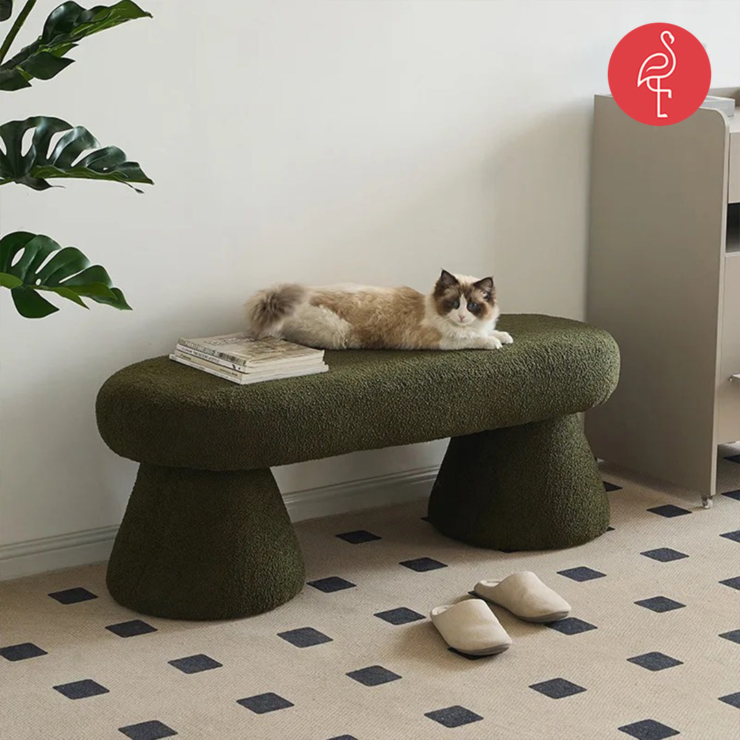 Regina Pouffe close-up - pouf - The Flamingo Life