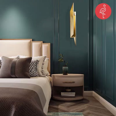 Casper Wall Mounted Light - gold-accented furniture - The Flamingo Life