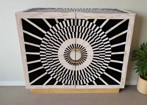 Cleopatra Royal Bone Inlay Console Table