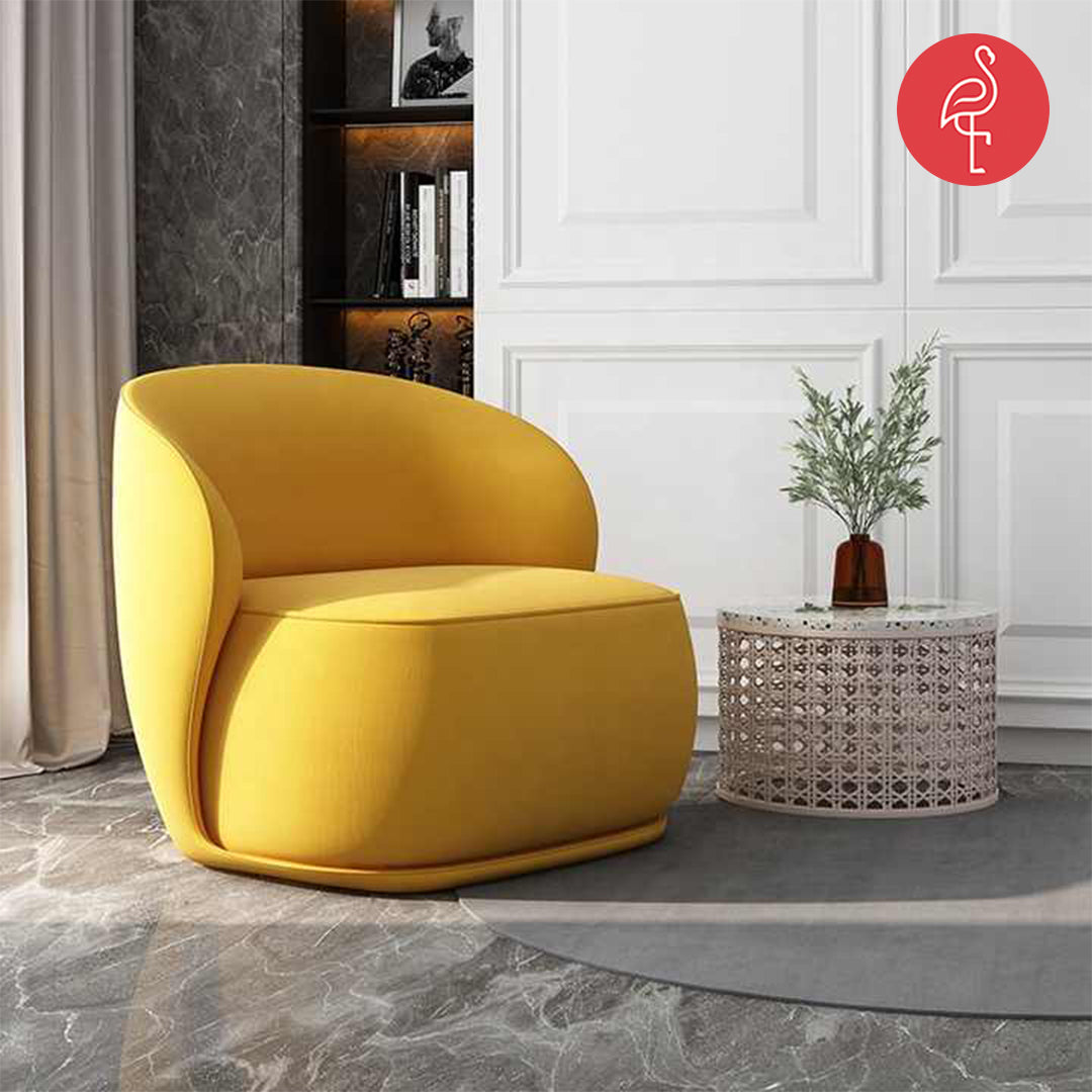Bambi Accent Chair side view - accent chair - The Flamingo Life