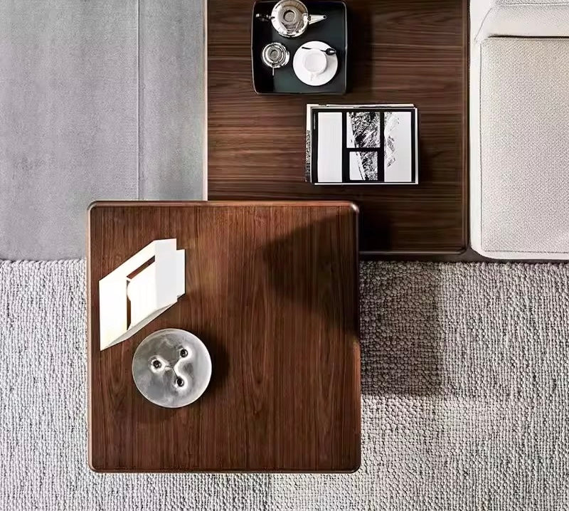 Noriko Nesting Coffee Table side view - Japandi coffee table - The Flamingo Life