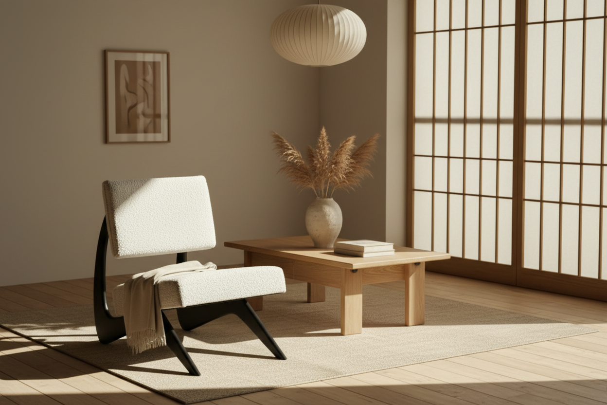 Ginko Japandi Accent Chair