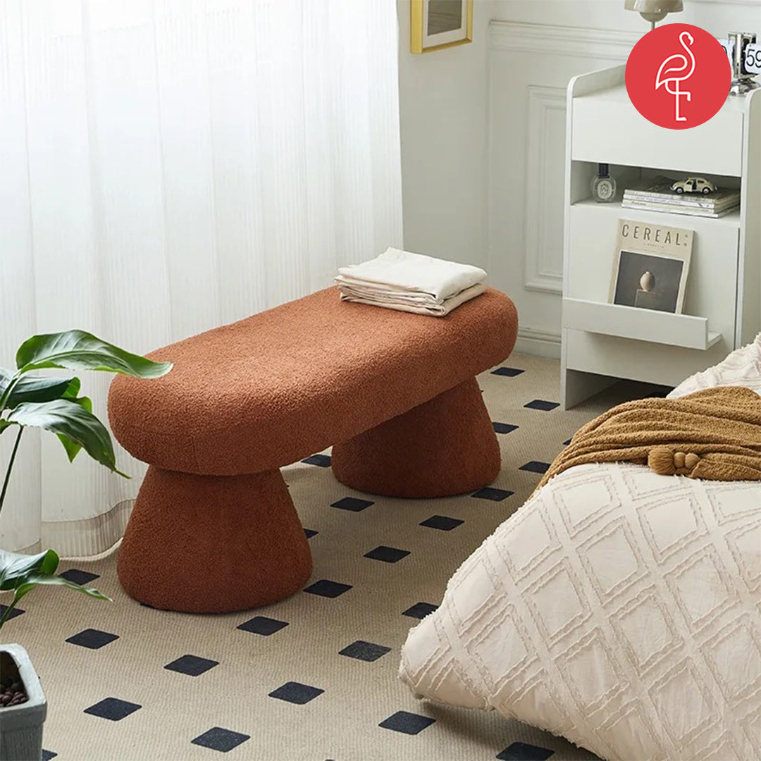 Regina Pouffe detail view - pouf - The Flamingo Life