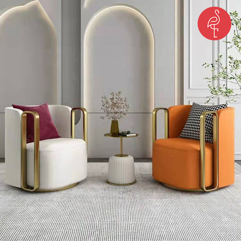 Denmark Luxury Leather Accent Chair