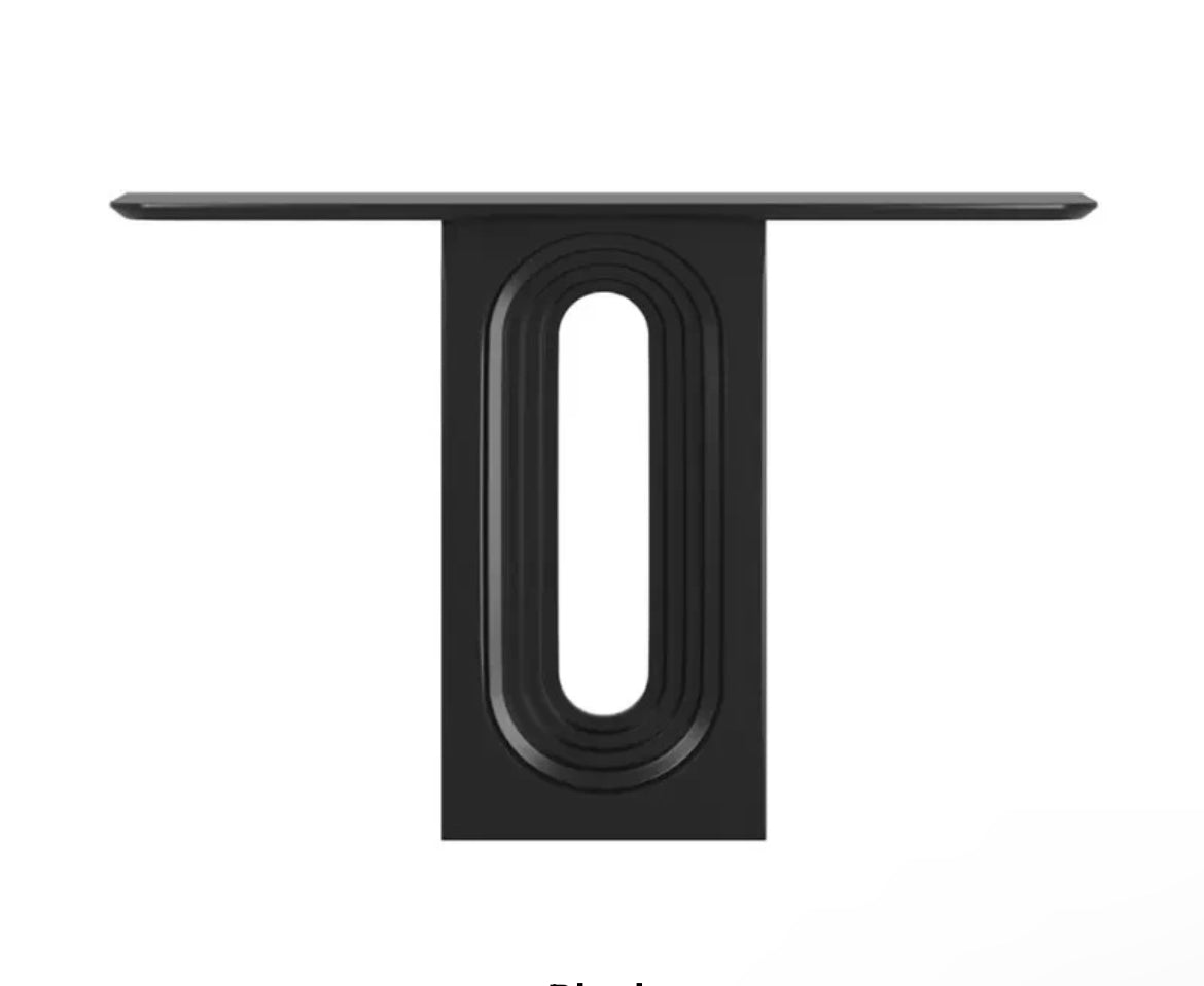 Venetia Entryway/Foyer Console angle view - console table - The Flamingo Life
