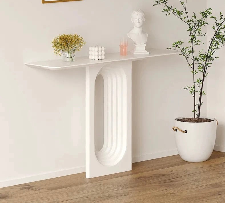 Venetia Entryway/Foyer Console lifestyle view - console table - The Flamingo Life
