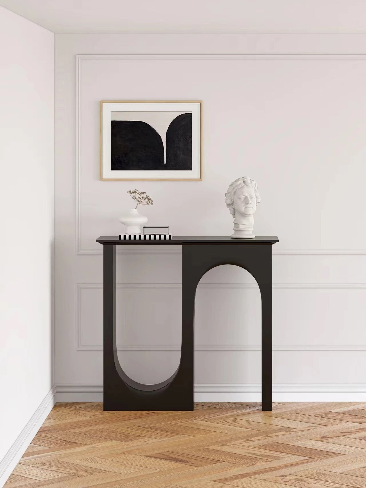 Noon Entryway/Foyer Console Table lifestyle view - console table - The Flamingo Life