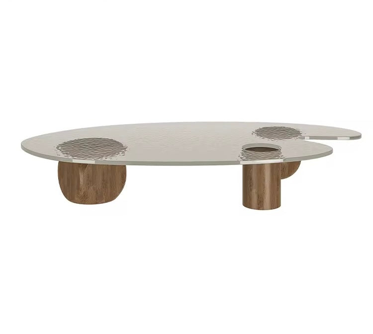 Aalto Premium Japandi Coffee Table close-up - Japandi coffee table - The Flamingo Life