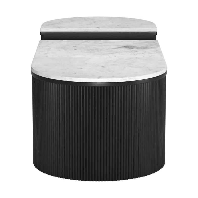 Abstract Quirky Marble Top Nesting Coffee Table – lifestyle view – luxury marble coffee table India – The Flamingo Life