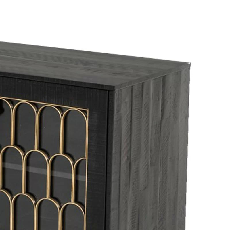 Honeycomb Sideboard close-up - sideboard - The Flamingo Life