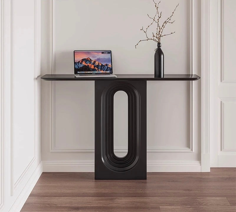 Venetia Entryway/Foyer Console side view - console table - The Flamingo Life