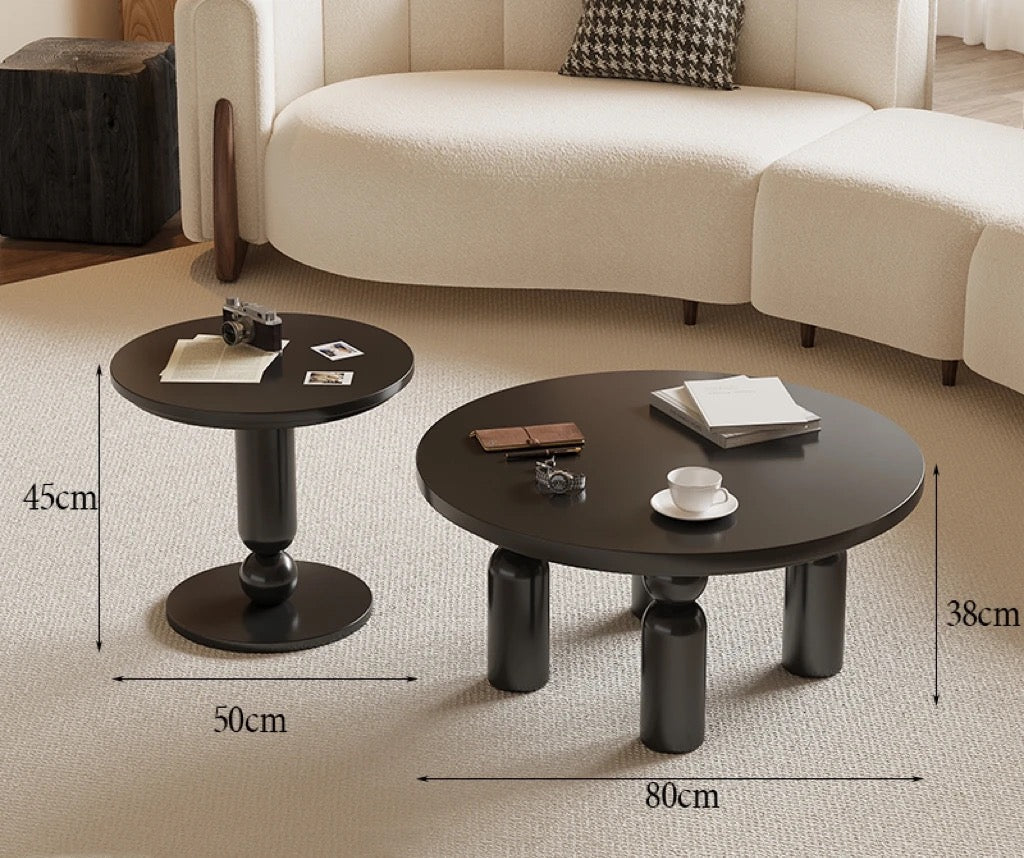 Amour Coffee Nesting Table Set angle view - nesting table set - The Flamingo Life
