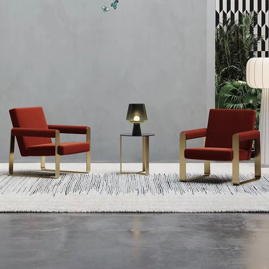 Elegant Nora Accent Chair - suede upholstery accent chair - The Flamingo Life