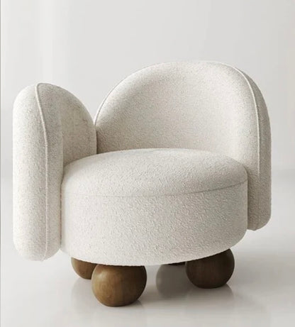 Elentra Accent Chair - boucle fabric accent chair - The Flamingo Life