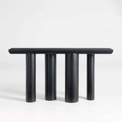 Entryway Nordic Charcoal Console - console table - The Flamingo Life
