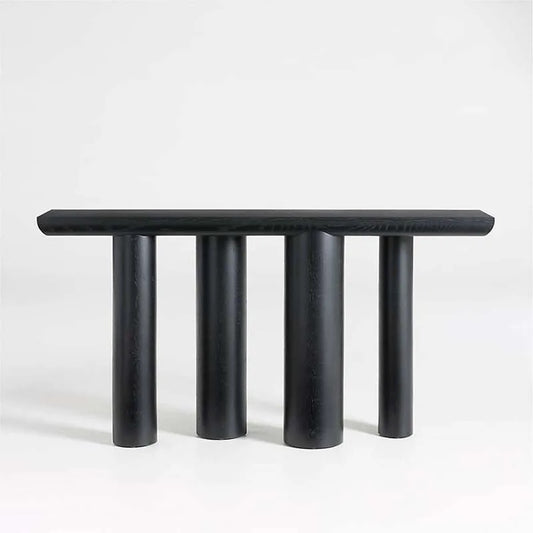 Entryway Nordic Charcoal Console - console table - The Flamingo Life