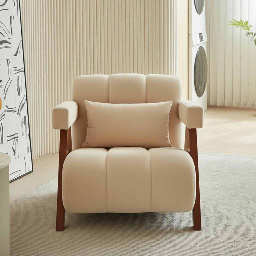 Roxy accent elegant chair side view - accent chair - The Flamingo Life