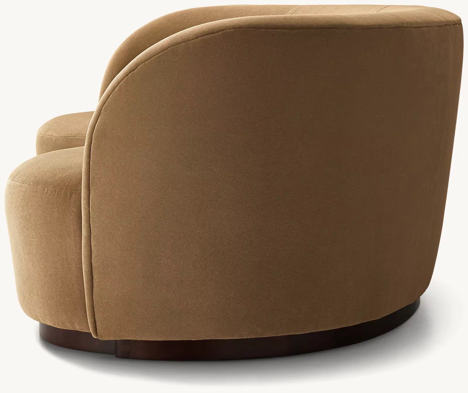 Vero Elegant Couch lifestyle view - suede upholstery sofa - The Flamingo Life