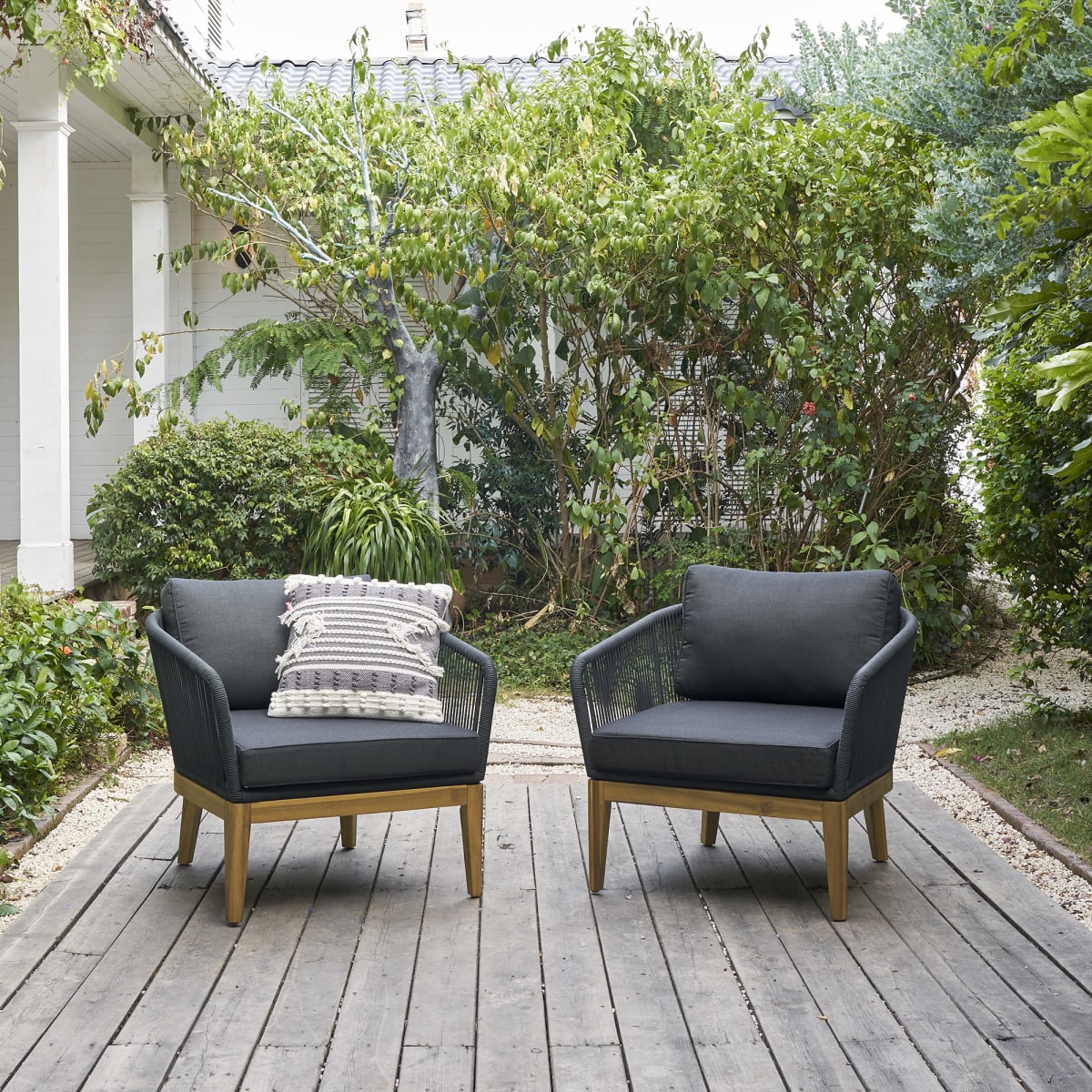 Godavari Premium Outdoor Rope Set detail view - premium rope outdoor furniture - The Flamingo Life