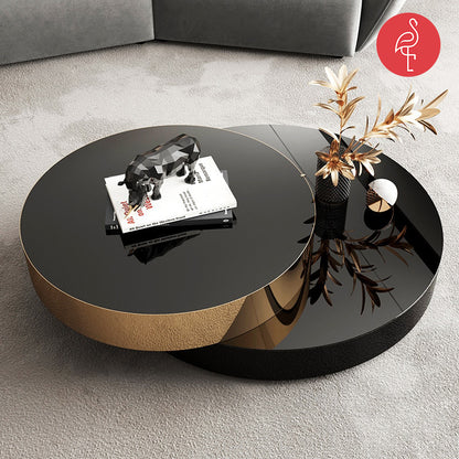 Fiji Gold Claded Center Table - gold-accented furniture - The Flamingo Life